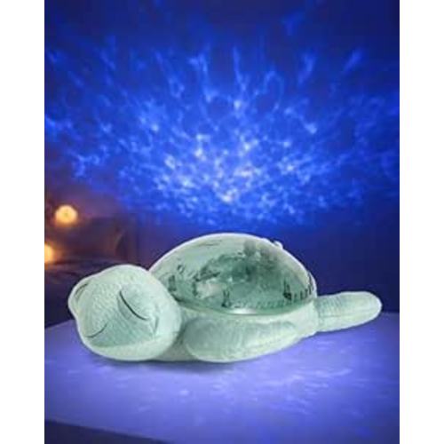 Cloud b Ocean Projector Nightlight with 2 White Noises & 2 Soothing Sounds | Adjustable Settings | Cry Sensor | Tranquil Turtle - Green (Rechargeable)