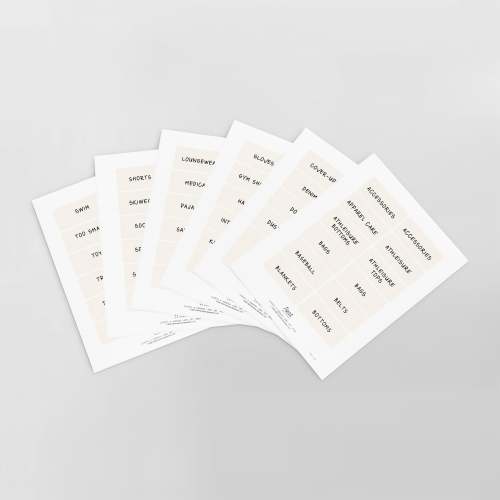 Closets & Mudroom Label Set