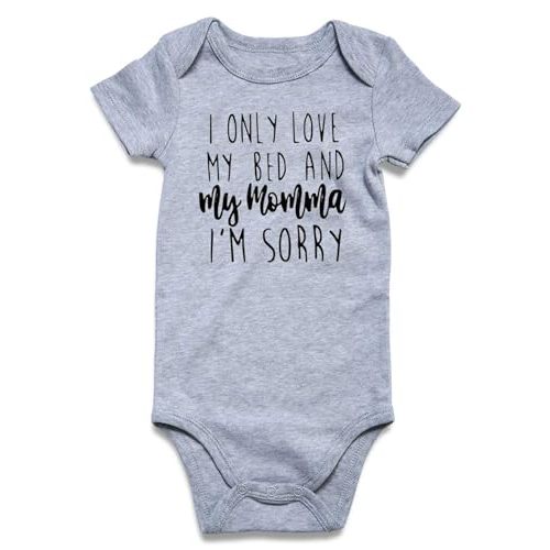 RAISEVERN Baby Boys Girls Clothes Infant Romper Newborn Bodysuits Funny Outfit 0-12 Months