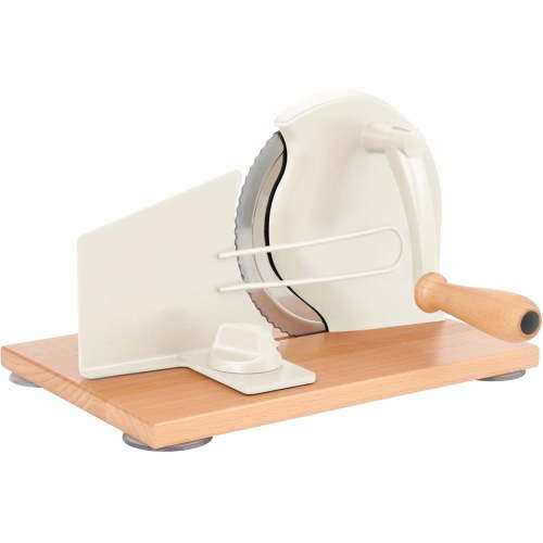 Manual Bread Slicer with Hand Crank- Adjustable Thickness Bread Cutter for Even Slices, Perfect for Homemade Sourdough, Sandwich, and More, Cream
