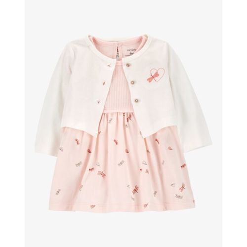 Baby 2-Piece Bodysuit Dress & Cardigan Set - Carter's | Carter's