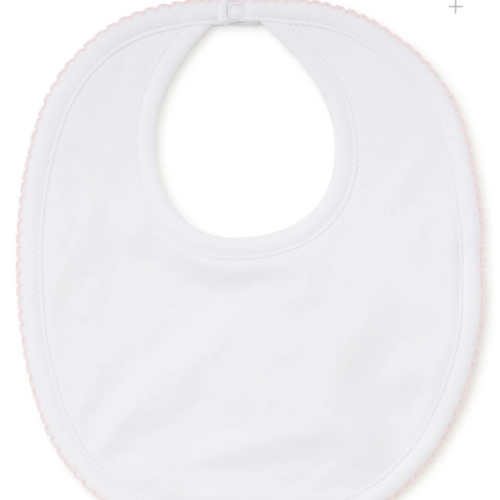 White/Pink Kissy Basics Bib