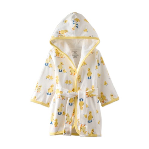 Kids' Robin Organic Cotton Hooded Robe