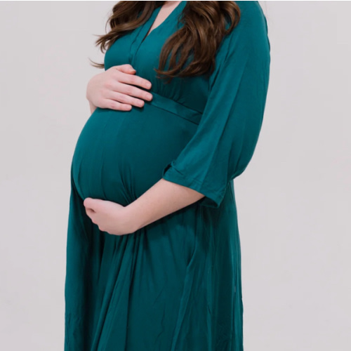Amelia Labor & Postpartum Gown in Deep Teal – Lila