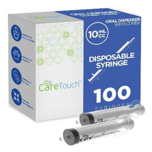 Care Touch 10ml Oral Dispenser With Cover Without Needle-pack Of 100