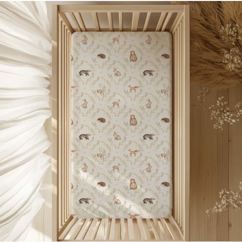 Woodland Tales Crib Sheet – Laney Baby