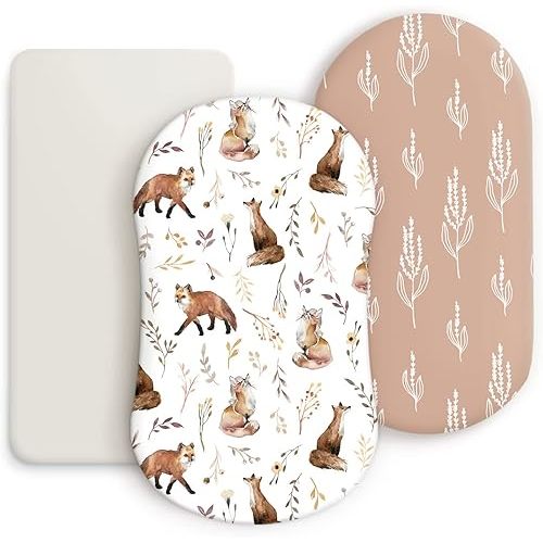 Fitted Bassinet Sheet Set 3 Pack