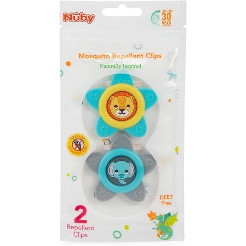 Dr. Talbot's Mosquito Clips for Baby & Toddler with Naturally Inspired Ingredients, Citronella & Lemongrass, DEET Free, 1 Pack (2 Clips)