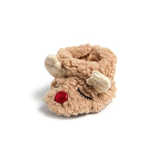 Dearfoams unisex-baby Matching Family Holiday Christmas Reindeer & Turkey Scuff