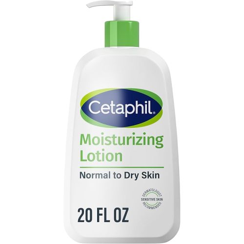 Cetaphil Face & Body Moisturizer, Hydrating Moisturizing Lotion for All Skin Types, Suitable for Sensitive Skin, NEW 20 oz, Fragrance Free, Hypoallergenic, Non-Comedogenic