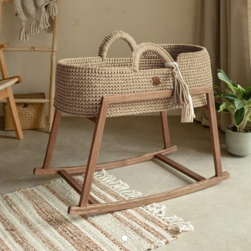 XL Moses Basket with Straight Hood | Safe & Unique by Anzy Home