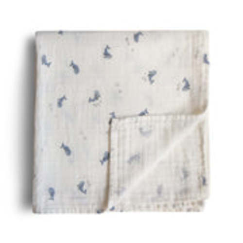 Organic Cotton Mushie Baby Muslin Swaddle Blanket