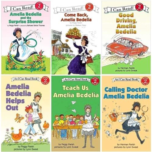 I Can Read Amelia Bedelia 6 Pack Set, Level 2 (Amelia Bedelia Helps Out, Good Driving Amelia Bedelia, Calling Doctor Amelia Bedelia, Come Back Amelia Bedelia, Amelia Bedelia and the Surprise Shower, Teach Us Amelia Bedelia) Paperback – January 1, 2011