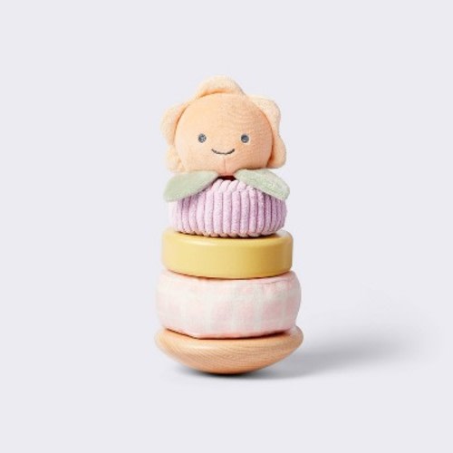 Plush + Wood Stacker - Flower - Cloud Island™