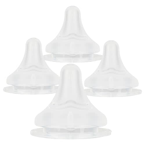 Baby Bottle Silicone Nipples (SS) for Spectra,0m+,Newborn Flow, 4 Count