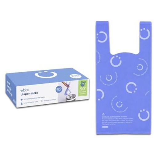 Ubbi Disposable Diaper Sacks with Easy To Tie Tabs - Lavender Scented - 200ct