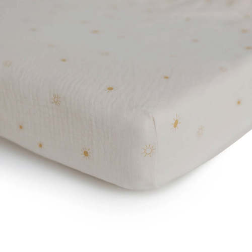 Extra Soft Muslin Crib Sheet - Sun – oh baby!