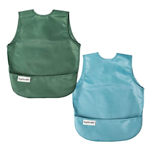 Tiny Twinkle | 2-Pack Mess-Proof Apron Toddler Bibs