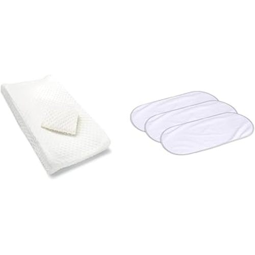 Munchkin 2 Pack Diaper Changing Pad Covers and 3 Count Waterproof Changing Pad Liners