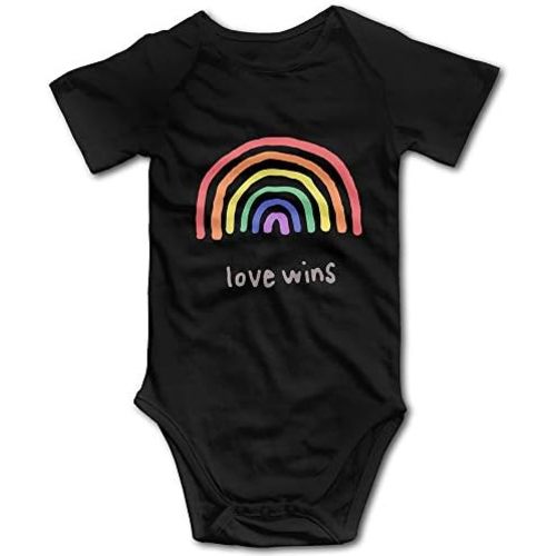 LGBTQA Pride Love Wins Infant Short Sleeve Bodysuits Jumpsuit