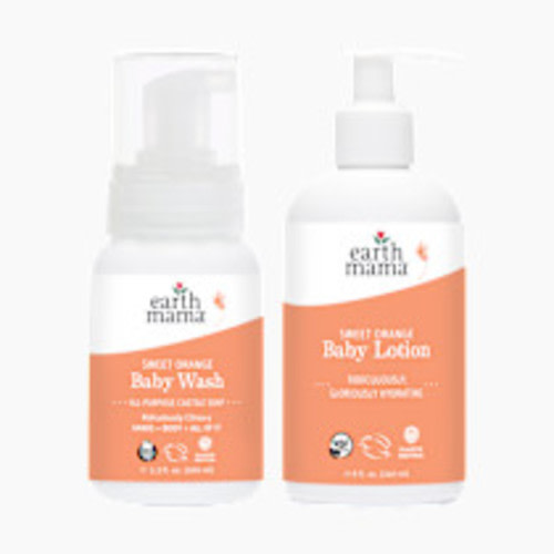 Earth Mama Baby Bath Bundle - Sweet Orange