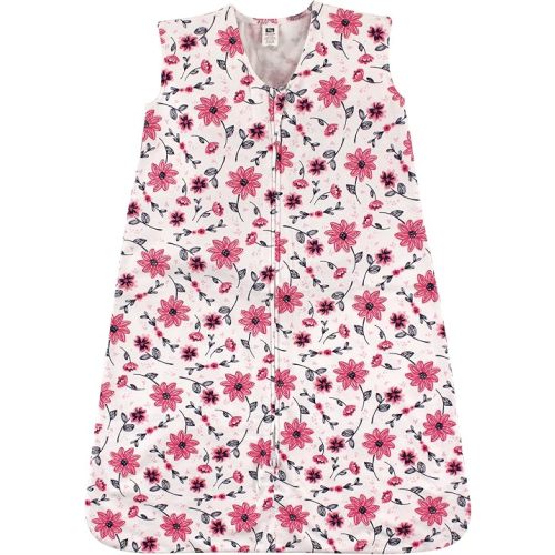 Hudson Baby Unisex Baby Cotton Sleeveless Wearable Sleeping Bag, Sack, Blanket, Botanical, 6-12 Months