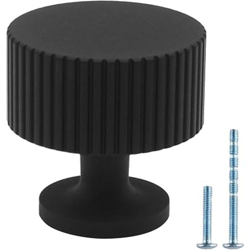 10 Pack Black Cabinet Knobs Dresser Knobs, Matte Black Drawer knob Kitchen for Cabinets and Drawers, Drawer Pulls for Bathroom, Kitchen, Cupboard