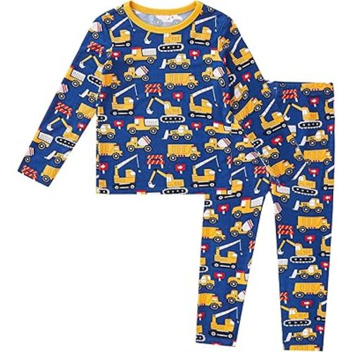 pureborn Baby Toddler Kids Viscose from Bamboo Pajamas Set Pjs 2pcs 18M-8Y