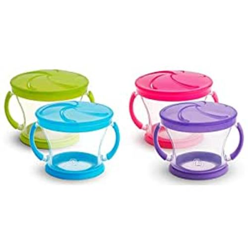 Amazon.com : Munchkin® Snack Catcher, 4 Pack, Blue/Green/Pink/Purple : Baby