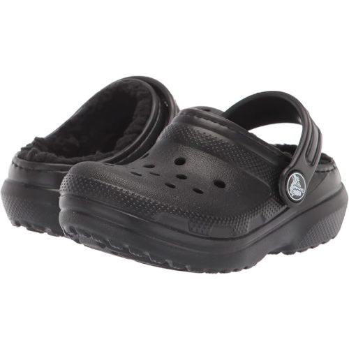 Amazon.com | Crocs Unisex-Child Classic Lined Clog | Toddler Slippers, White/Grey, 10 Toddler | Clogs & Mules