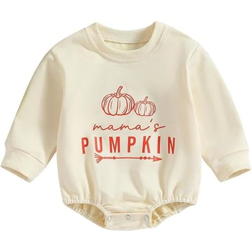 FYBITBO Baby Girl Boy Christmas Outfit Reindeer Sweatshirt Romper Fleece Sweater Christmas Onesie Fall Winter Clothes