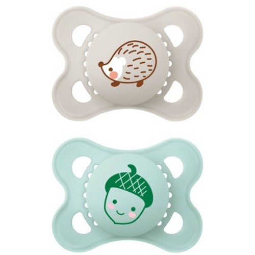 Mam Matte Original Deco Pacifier - 0-6 Months - Unisex - 2pc