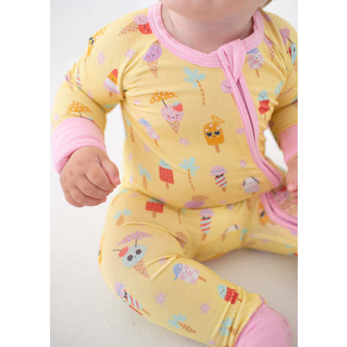 Ice Cream Dreams Yellow Zippy – Tiny Jams