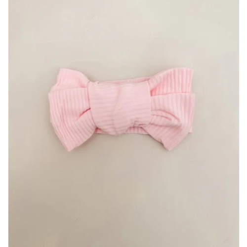 RIBBED BOW - CANDY PINK