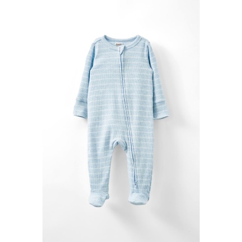 Organic Pointelle Zip All In One Romper, Newborn