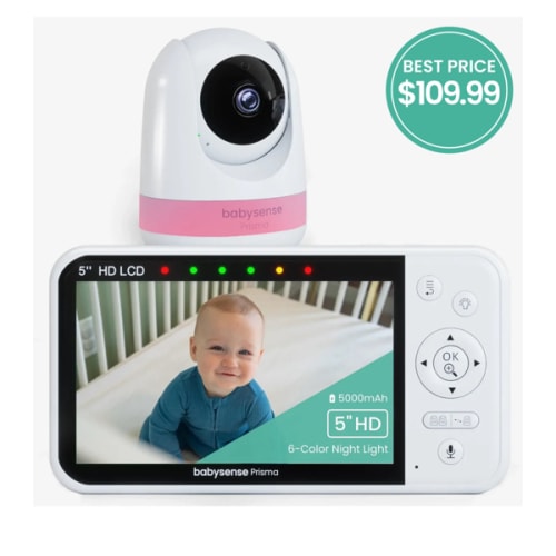 Babysense Prisma: Video Baby Monitor with 1 Camera, Non Wifi, Split Sc