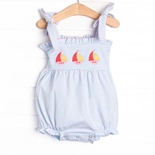 All Hands on Deck Applique Bubble, Blue Stripe – Stitchy Fish