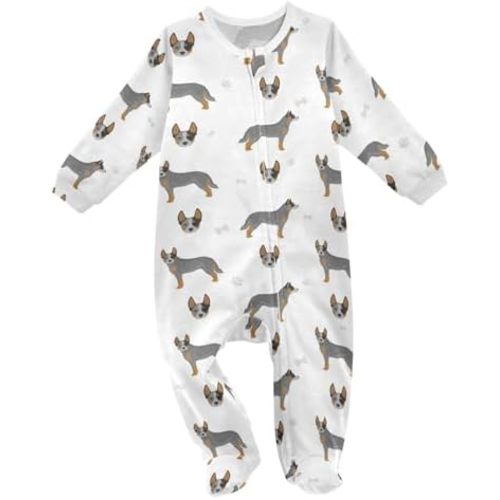 Capybaras Baby One-Piece Footies Heart Long Sleeve Rompers Pajamas Zip Front Pjs for Boys Girls kids 3M
