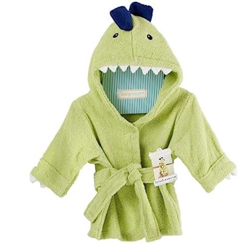 Baby Aspen "Splash-a-Saurus Dinosaur Hooded Towel Robe, 0-9 Months