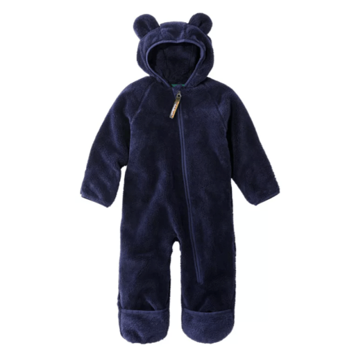 Infants' L.L.Bean Hi-Pile Fleece Bunting (Navy) 3 - 6 Months