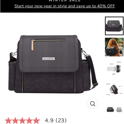 Boxy Backpack Deluxe in Carbon Cable Stitch