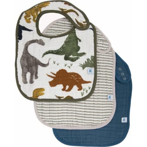 3-Pack Classic Cotton Muslin Bibs