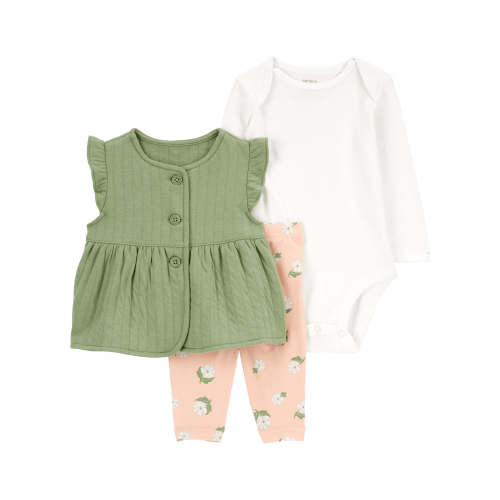 Baby 3-Piece Double Knit Little Vest Set - Carter's | Carter's