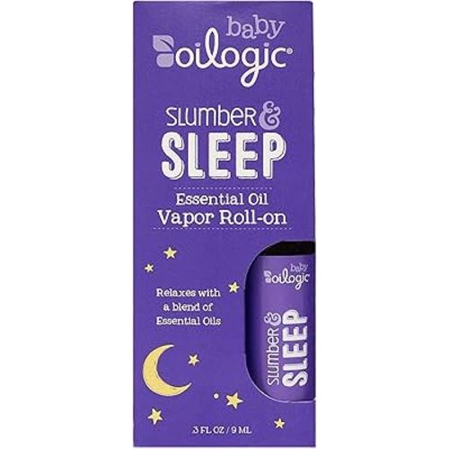 Oilogic Slumber & Sleep Roll-On Essential Oil for Babies & Toddlers - Gentle Aromatherapy Essential Oils, Mess-Free Comfort & Wellness Blends - Pediatrician-Tested Safe for Baby, .3 Fl Oz