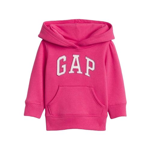 GAP Baby Girls' Playtime Favorites Logo Pullover Hoodie Hooded Sweatshirt