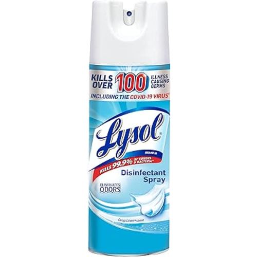 Lysol Sanitizing and Antibacterial Spray for Disinfecting & Deodorizing, Crisp Linen, 12.5 Fl Oz
