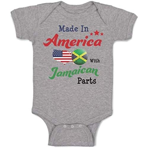 Cute Rascals Custom Baby Bodysuit Made in America with Jamaican Parts Boy & Girl Baby Clothes Cotton
