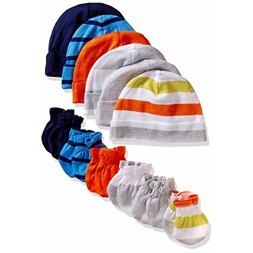Onesies Brand Unisex Baby 12-piece Cap and Mitten Set