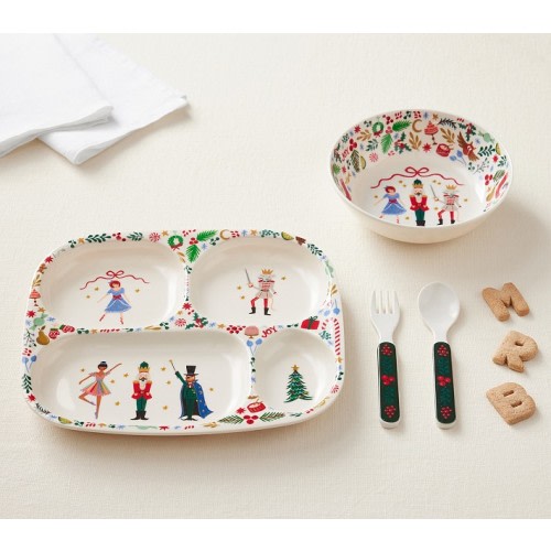 Rifle Paper Co. Christmas Nursery Feeding Set