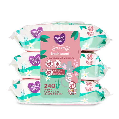 Parent's Choice Fresh Scent Baby Wipes (Choose Your Count) HSA/FSA Eligible